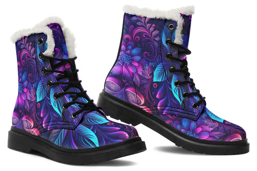 Secret Garden Faux Fur Boots - Offbeat Sweetie