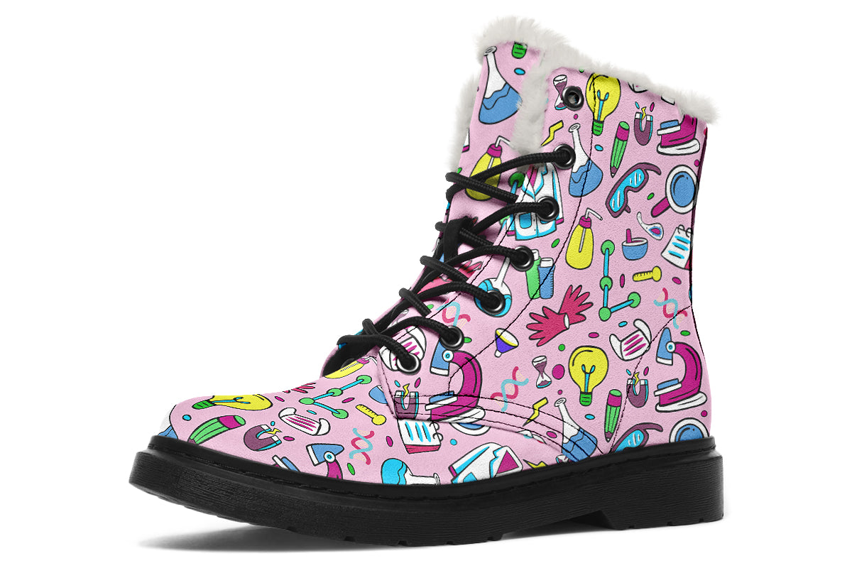 STEM Faux Fur Boots - Offbeat Sweetie