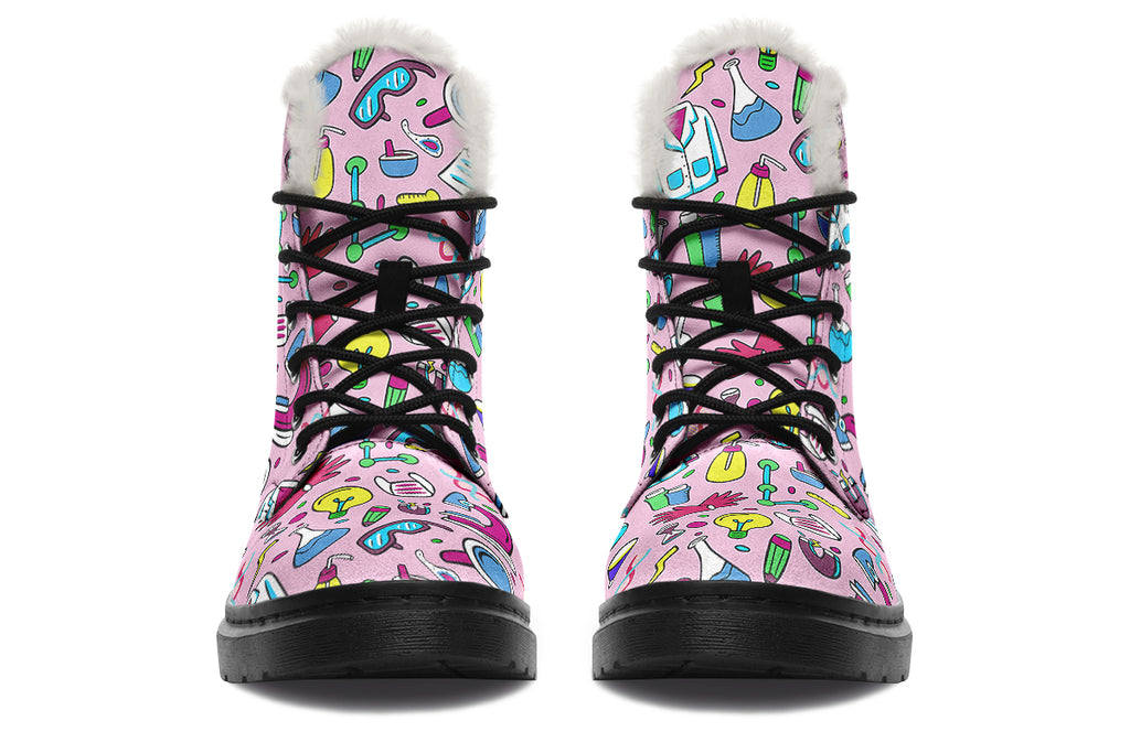 STEM Faux Fur Boots - Offbeat Sweetie