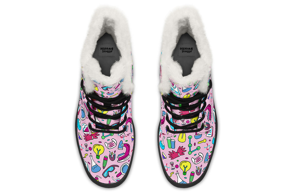 STEM Faux Fur Boots - Offbeat Sweetie