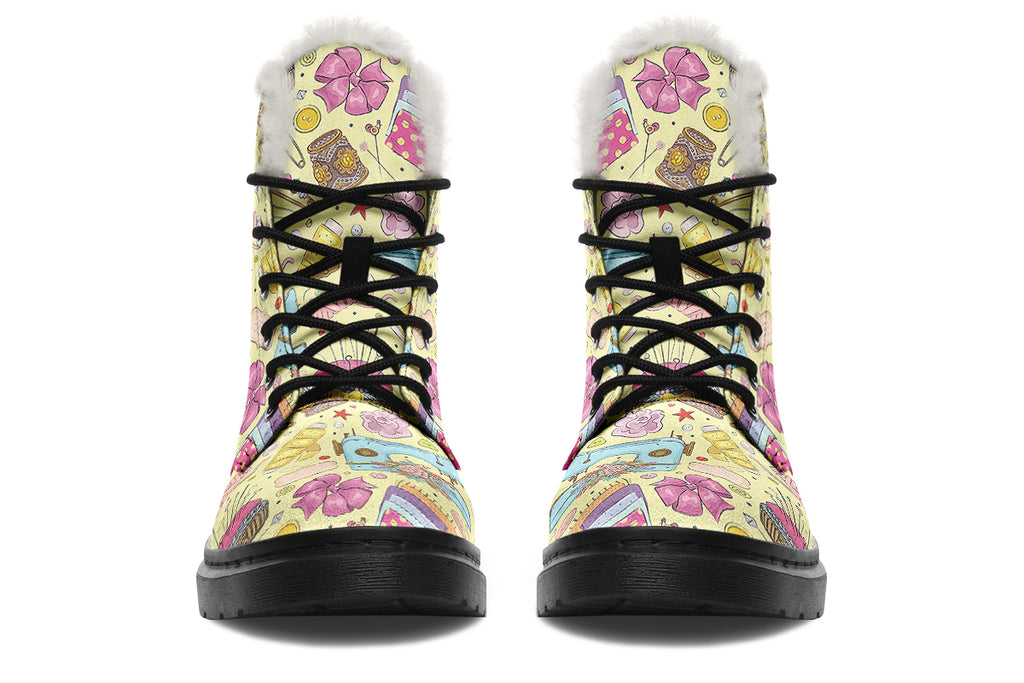 Sew What Faux Fur Boots