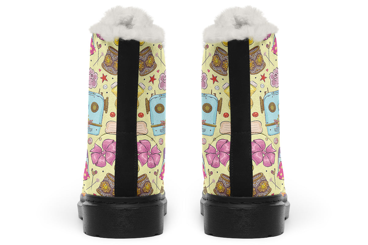 Sew What Faux Fur Boots