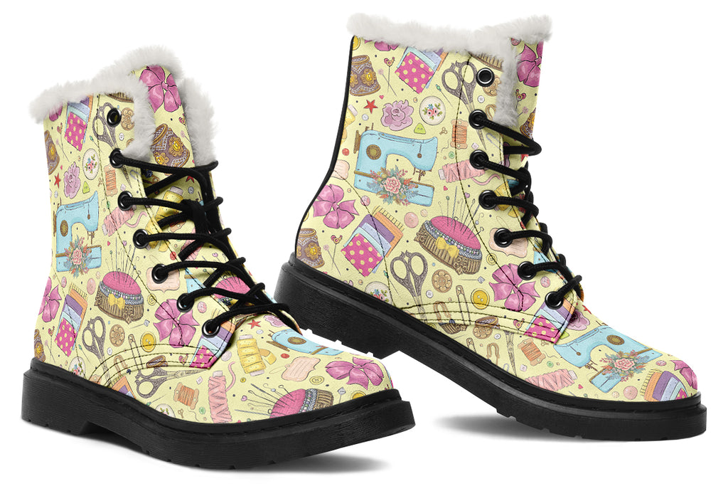 Sew What Faux Fur Boots