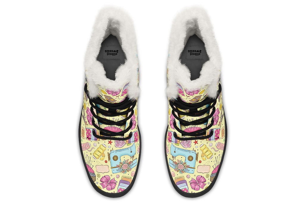 Sew What Faux Fur Boots