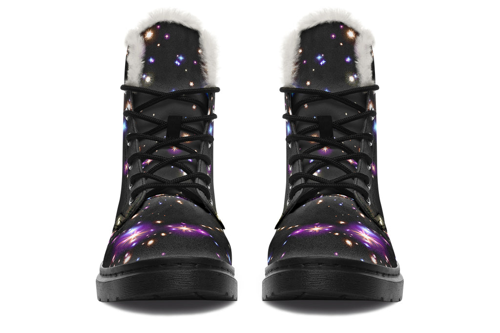 Starlight Faux Fur Boots - Offbeat Sweetie