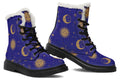 Sun Moon And Stars Faux Fur Boots