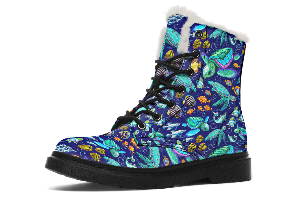 Turtle Tide Faux Fur Boots