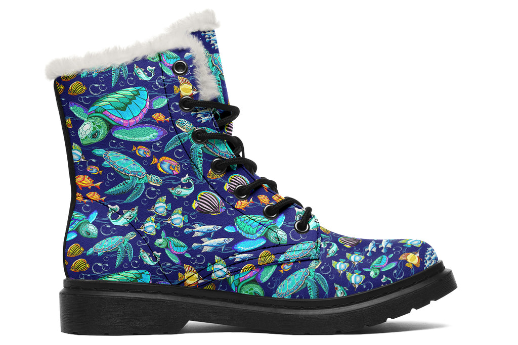 Turtle Tide Faux Fur Boots