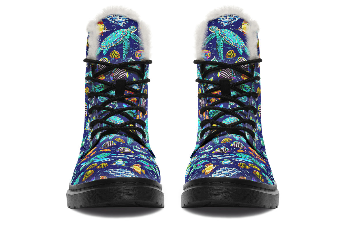 Turtle Tide Faux Fur Boots