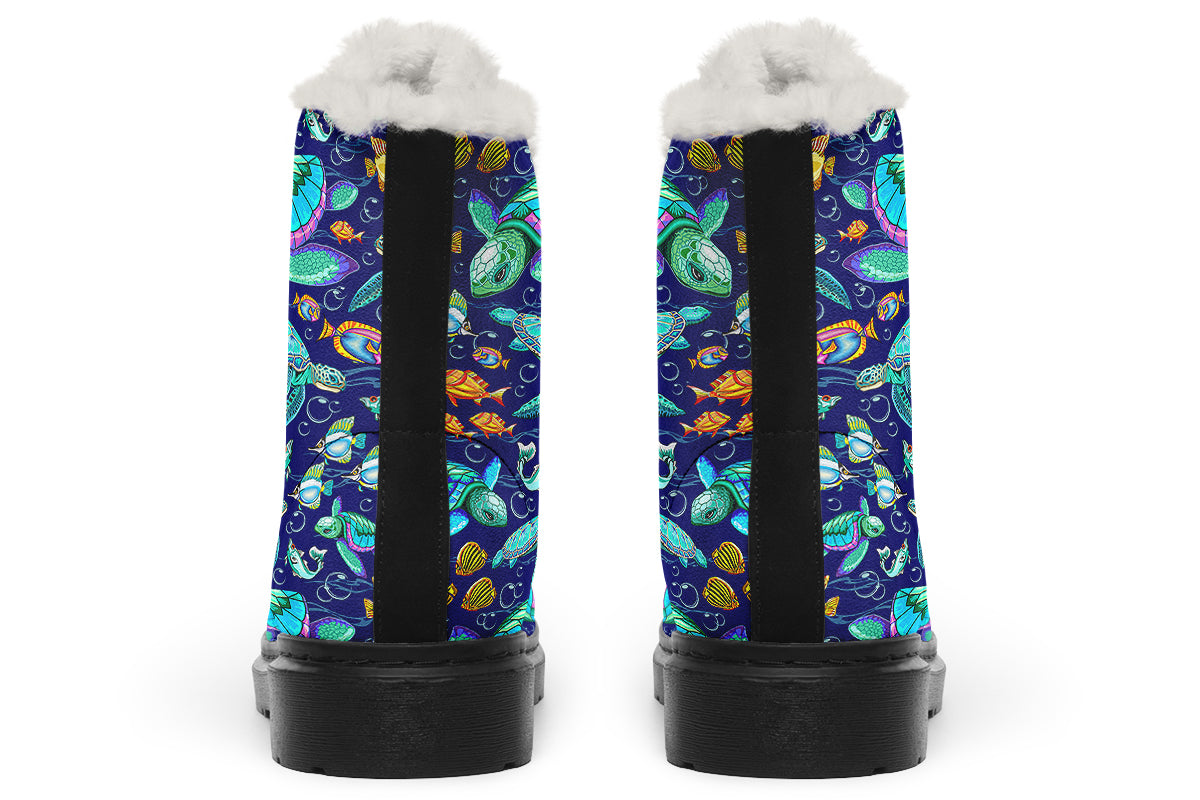 Turtle Tide Faux Fur Boots