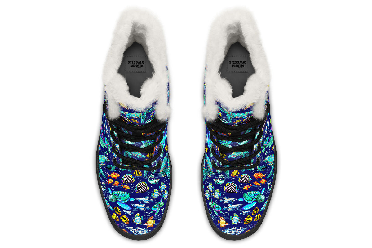 Turtle Tide Faux Fur Boots