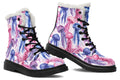 Watercolour Jellyfish Faux Fur Boots