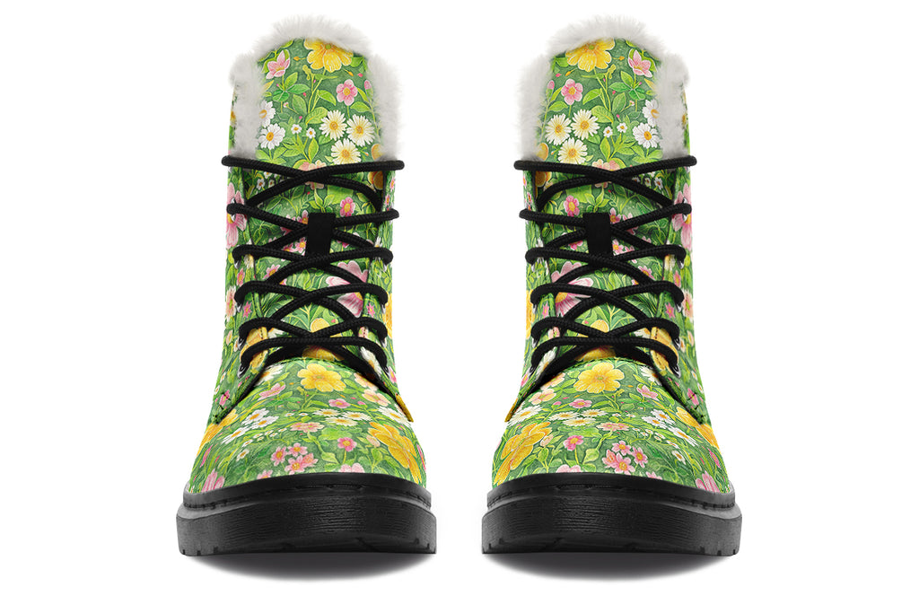 Wildflowers Faux Fur Boots