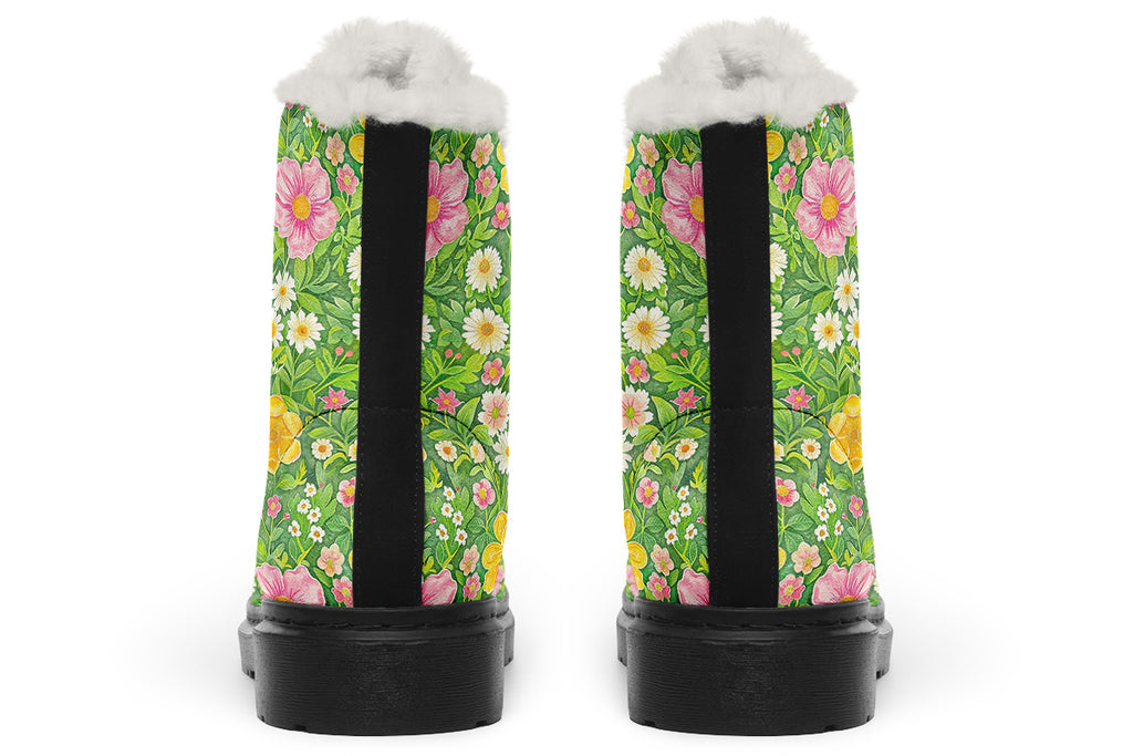 Wildflowers Faux Fur Boots
