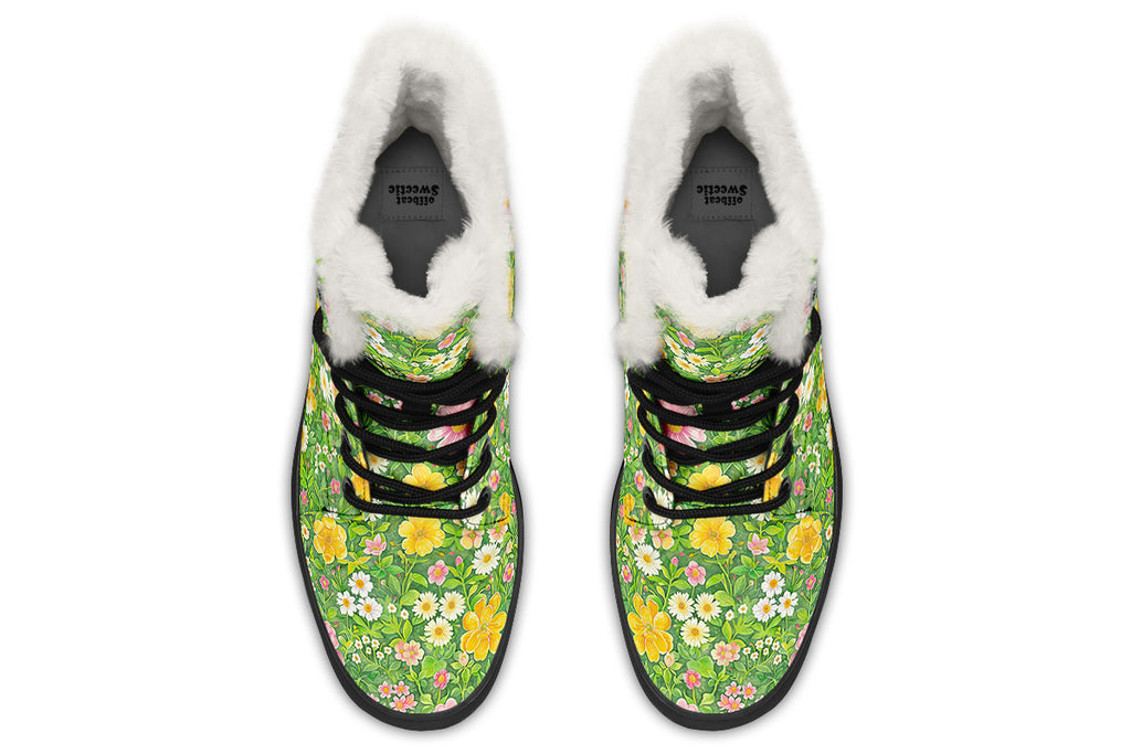 Wildflowers Faux Fur Boots