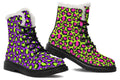 Zombie Leopard x Neon Leopard Mismatch Faux Fur Boots