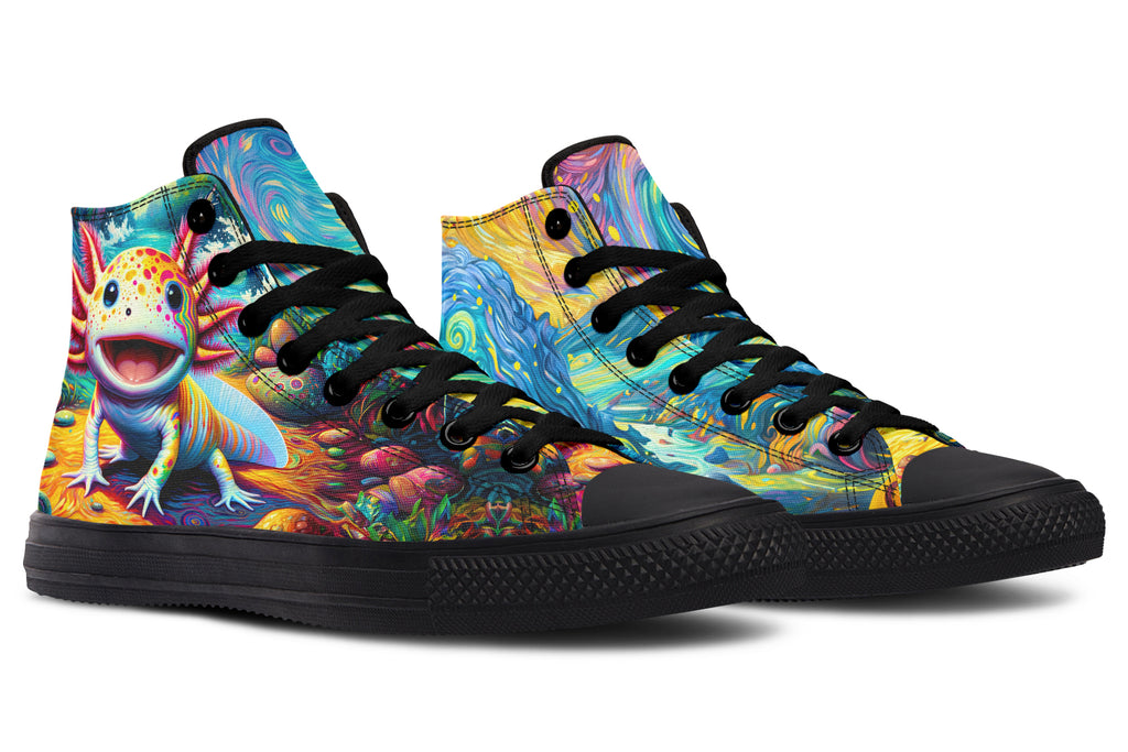 Adorable Axolotls High Tops - Offbeat Sweetie
