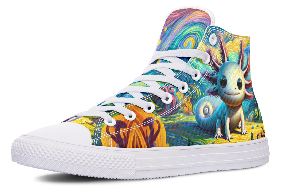 Adorable Axolotls High Tops - Offbeat Sweetie