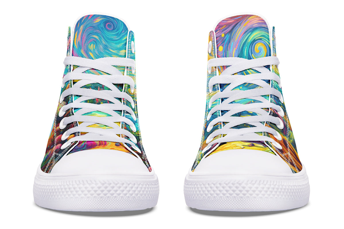 Adorable Axolotls High Tops - Offbeat Sweetie