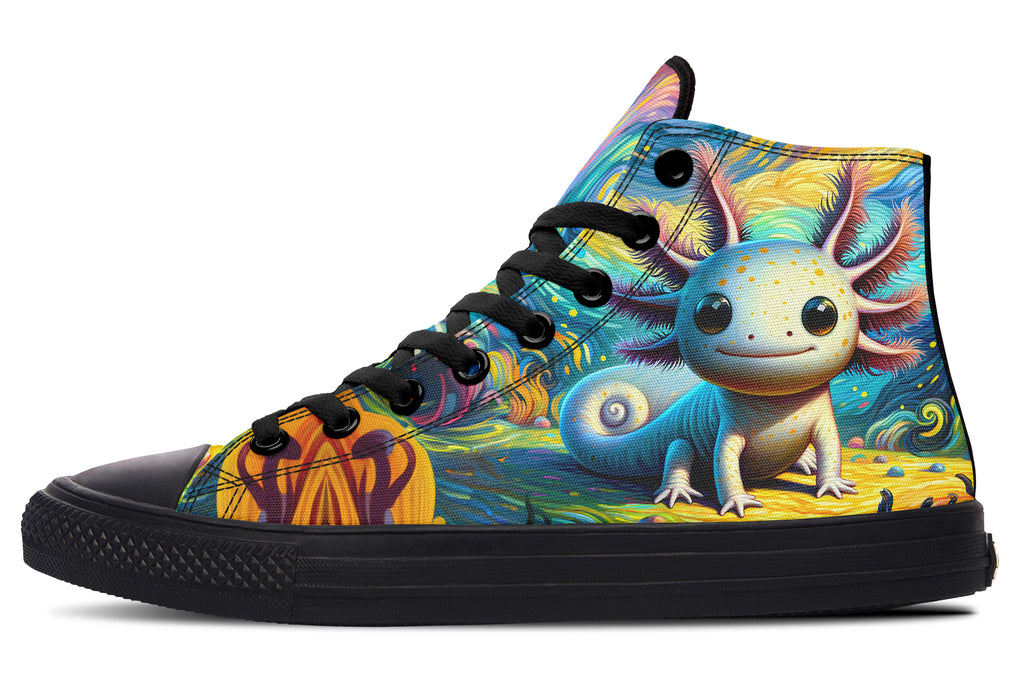 Adorable Axolotls High Tops - Offbeat Sweetie