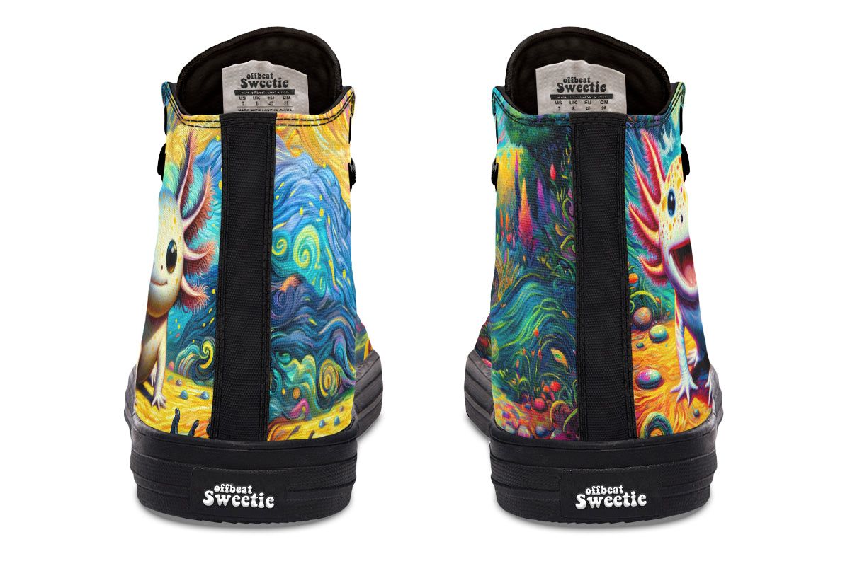 Adorable Axolotls High Tops - Offbeat Sweetie