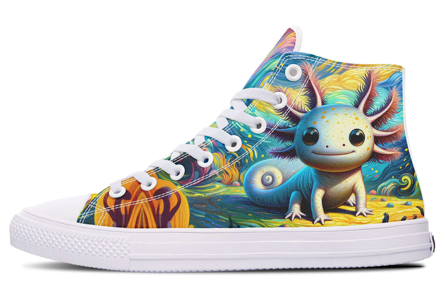 Adorable Axolotls High Tops - Offbeat Sweetie