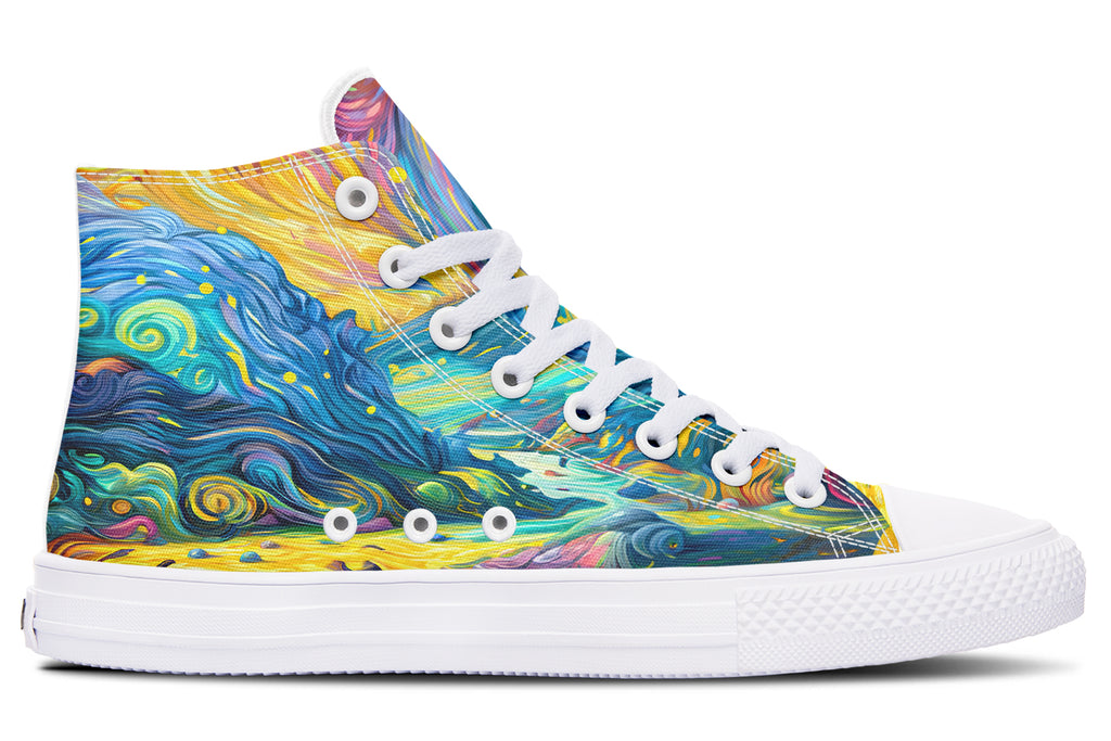 Adorable Axolotls High Tops - Offbeat Sweetie