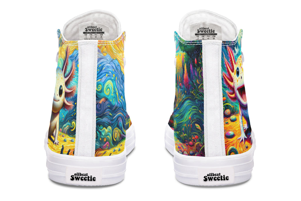 Adorable Axolotls High Tops - Offbeat Sweetie