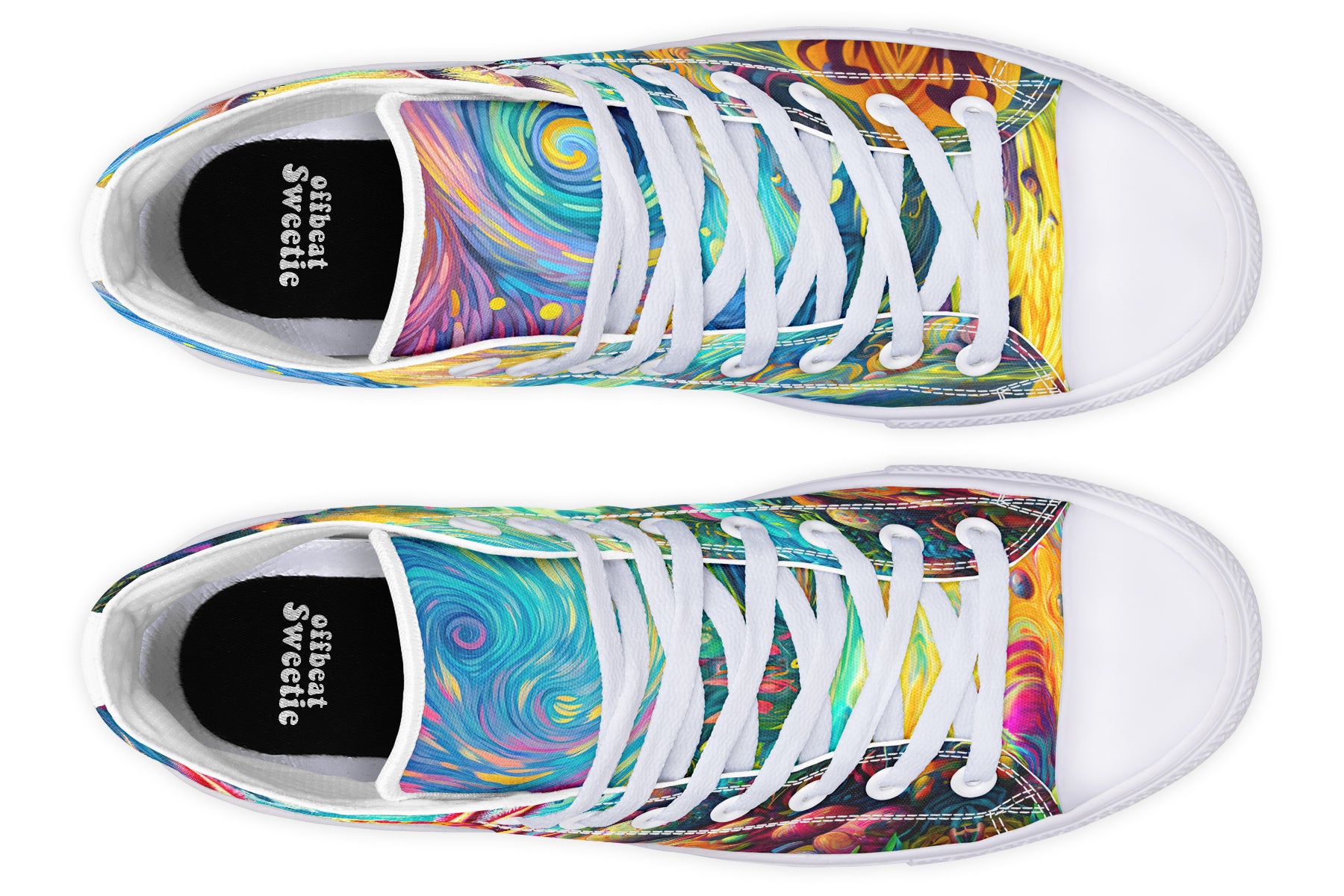 Adorable Axolotls High Tops - Offbeat Sweetie