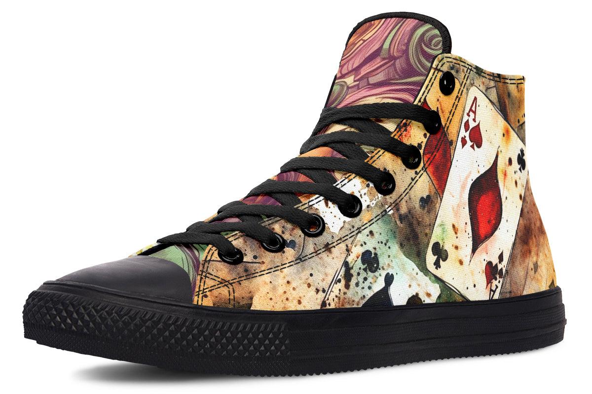 All Mad Here High Tops - Offbeat Sweetie