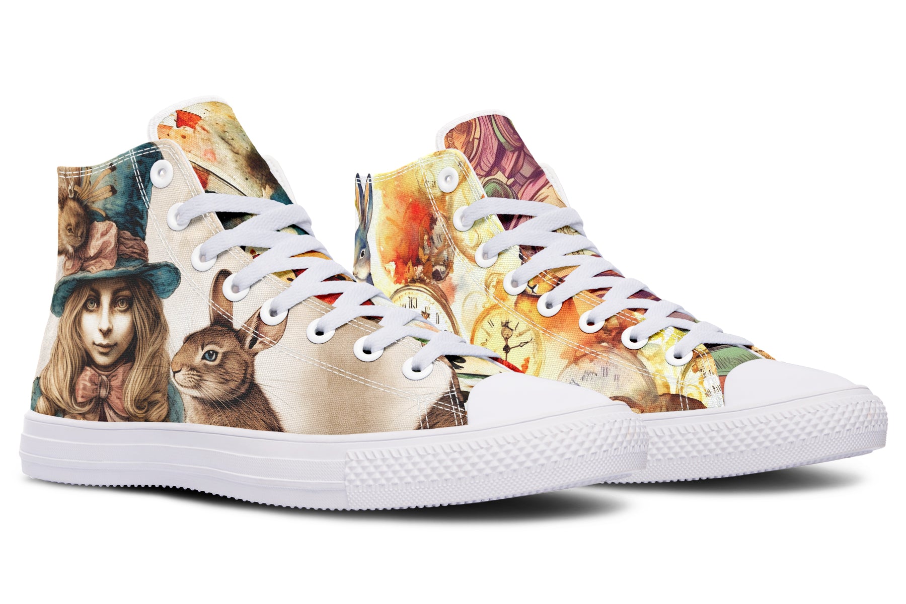 All Mad Here High Tops - Offbeat Sweetie