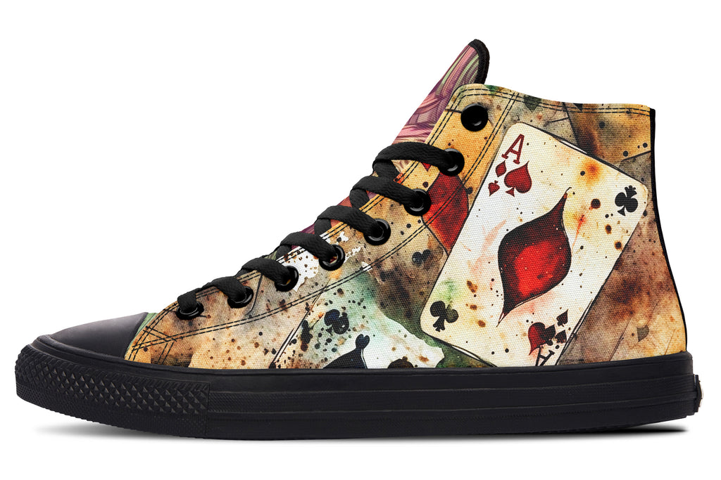 All Mad Here High Tops - Offbeat Sweetie