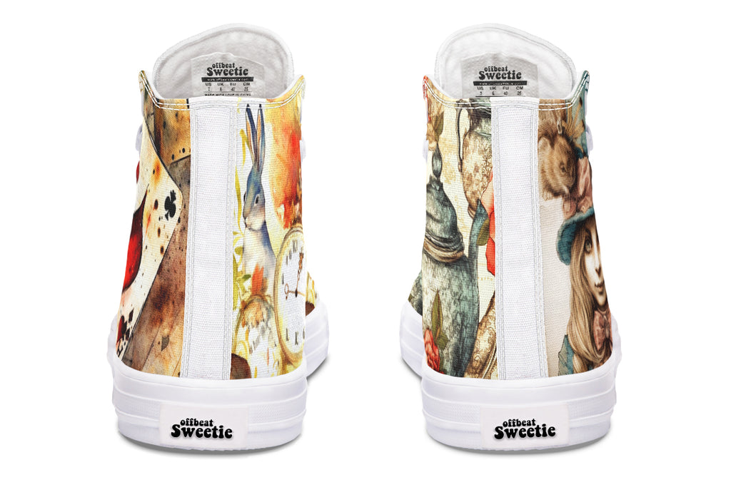 All Mad Here High Tops - Offbeat Sweetie