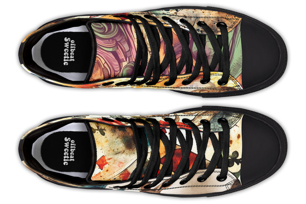 All Mad Here High Tops - Offbeat Sweetie