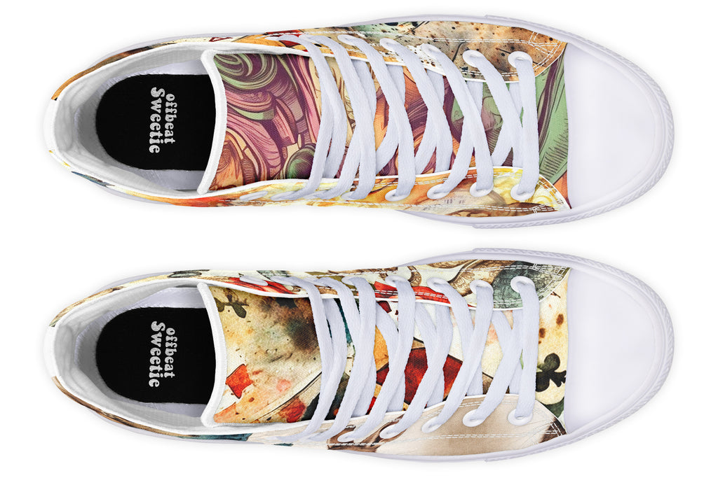 All Mad Here High Tops - Offbeat Sweetie