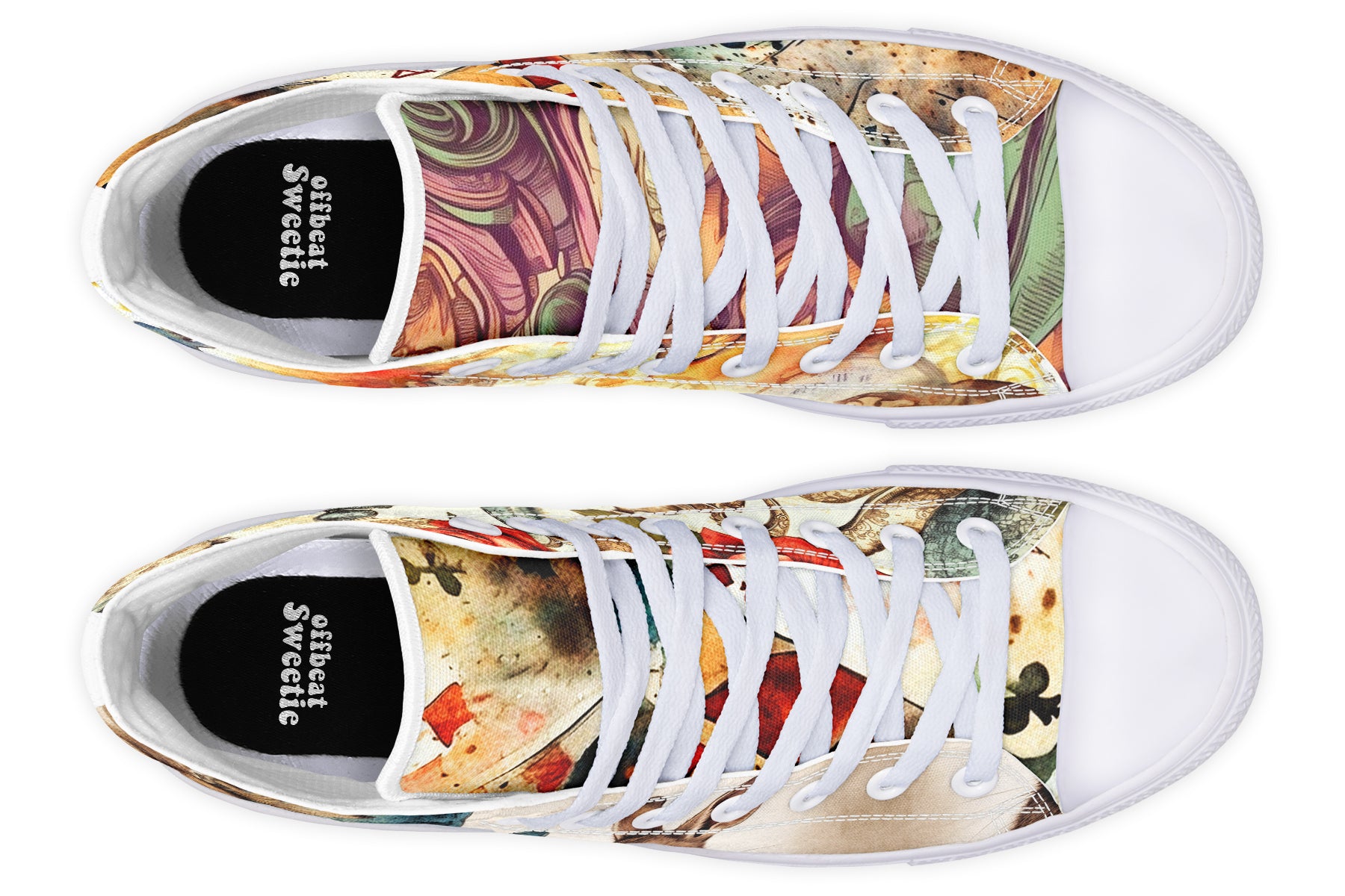 All Mad Here High Tops - Offbeat Sweetie