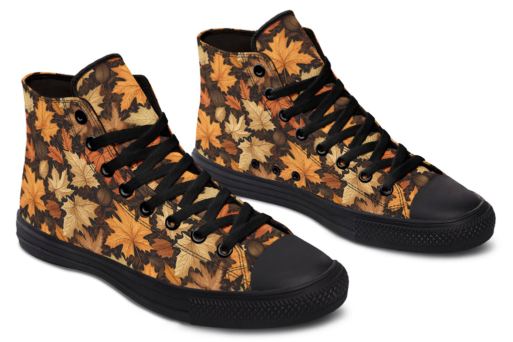 Autumn Leaves High Tops - Offbeat Sweetie