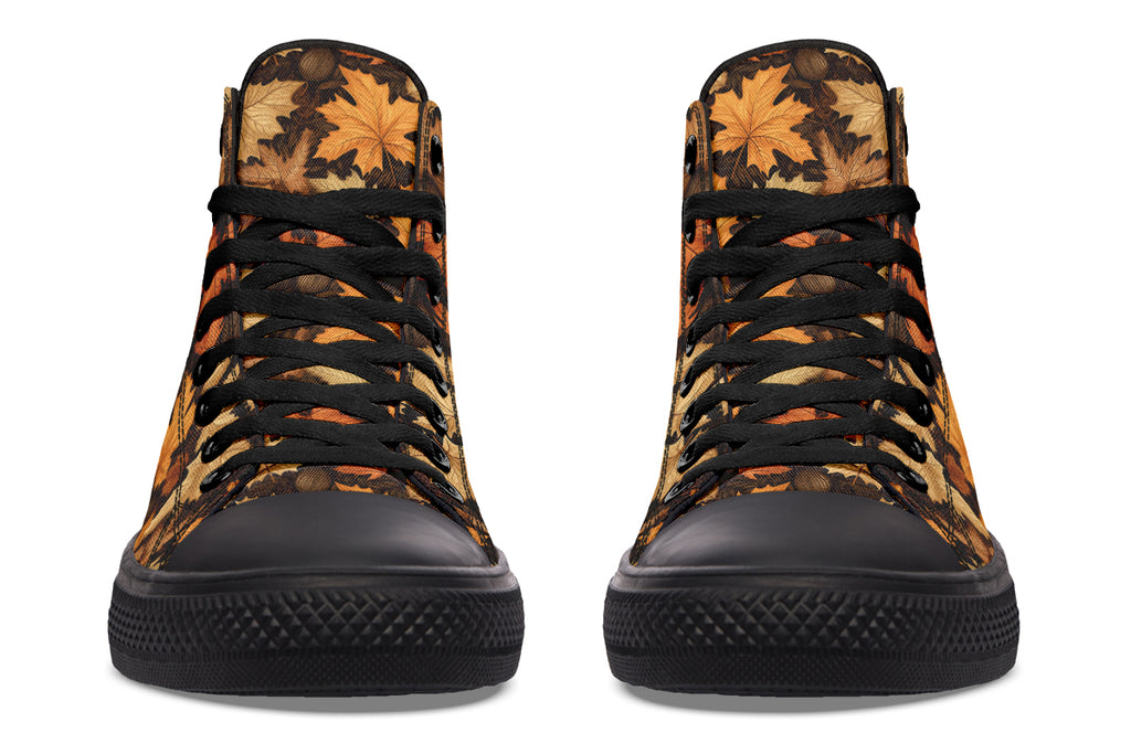 Autumn Leaves High Tops - Offbeat Sweetie