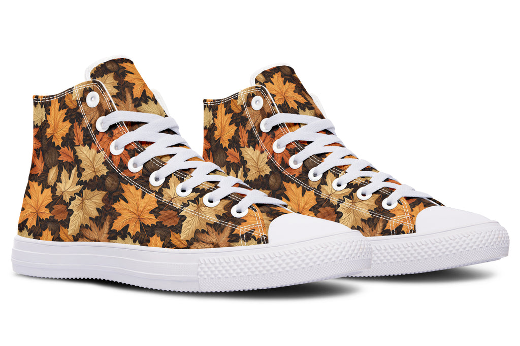 Autumn Leaves High Tops - Offbeat Sweetie