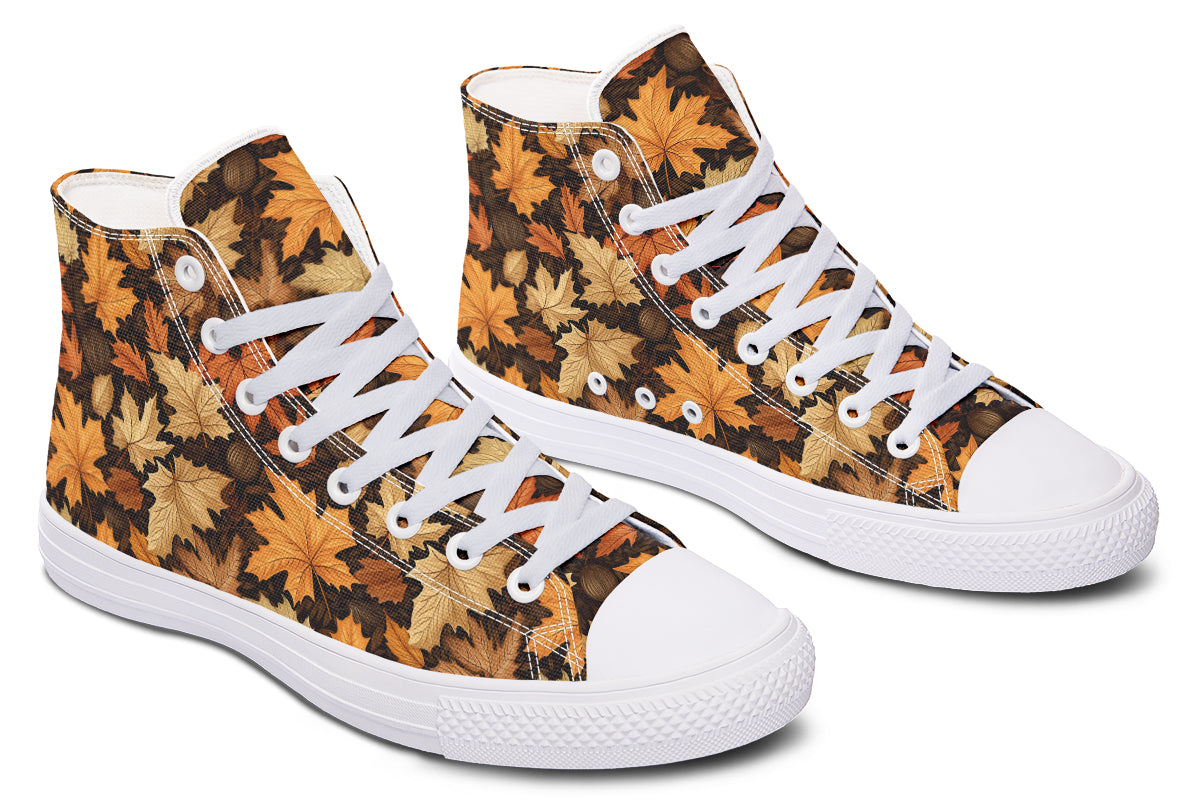 Autumn Leaves High Tops - Offbeat Sweetie