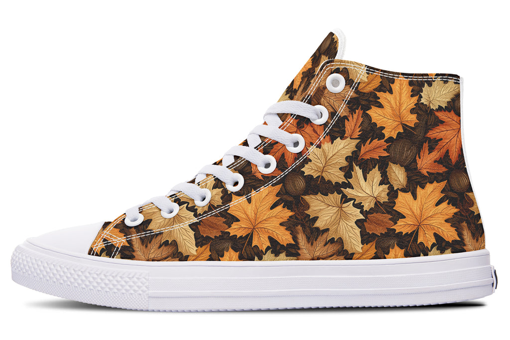 Autumn Leaves High Tops - Offbeat Sweetie