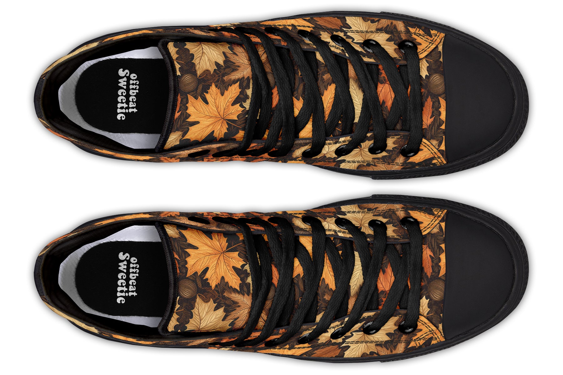 Autumn Leaves High Tops - Offbeat Sweetie