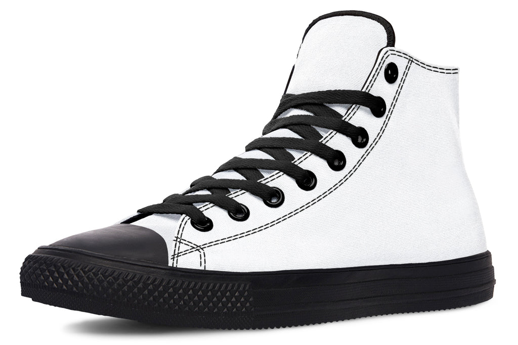 Black and White Mismatch High Tops