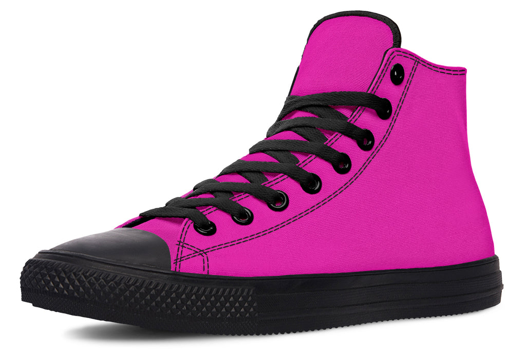 Blue And Pink Mismatch High Tops - Offbeat Sweetie