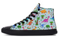 Blue Baby Dinos High Tops (Wide)