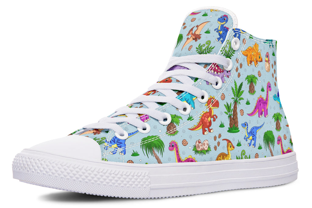 Blue Baby Dinos High Tops - Offbeat Sweetie