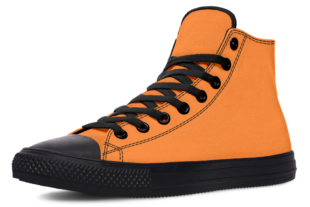 Blue and Orange Mismatch High Tops