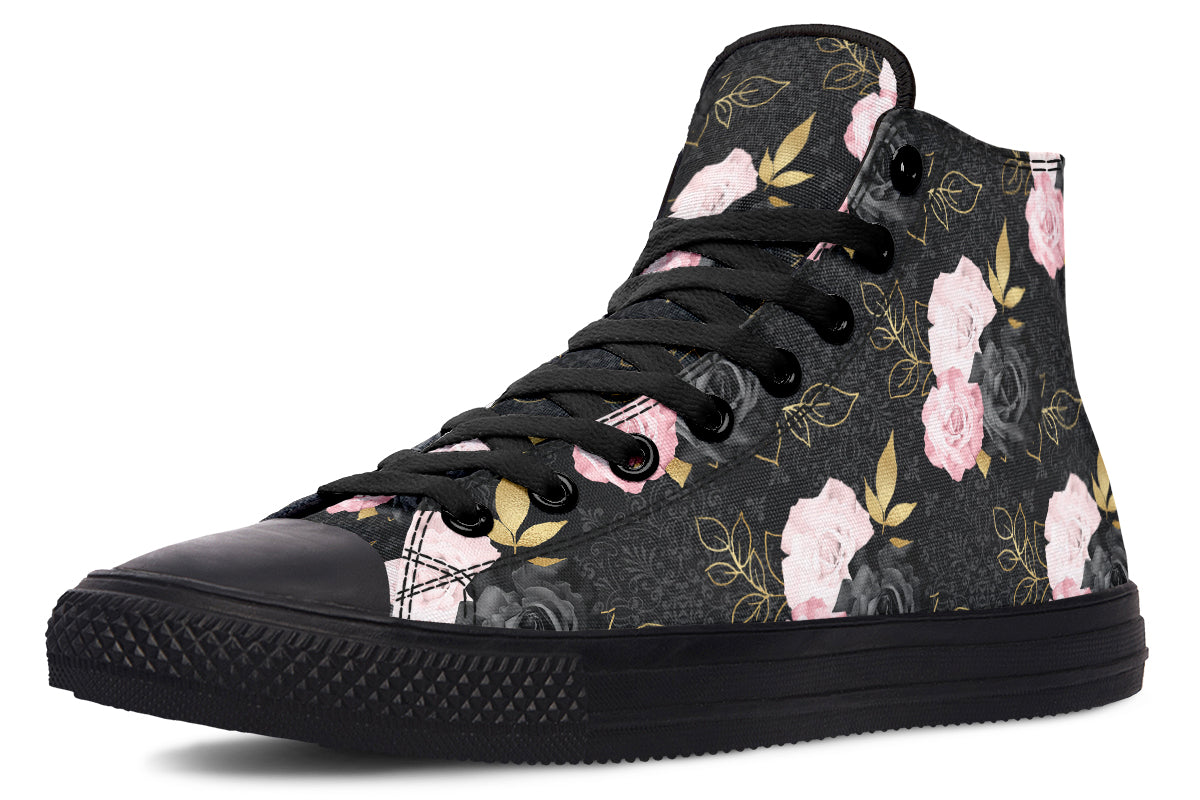 Blush Roses High Tops - Offbeat Sweetie