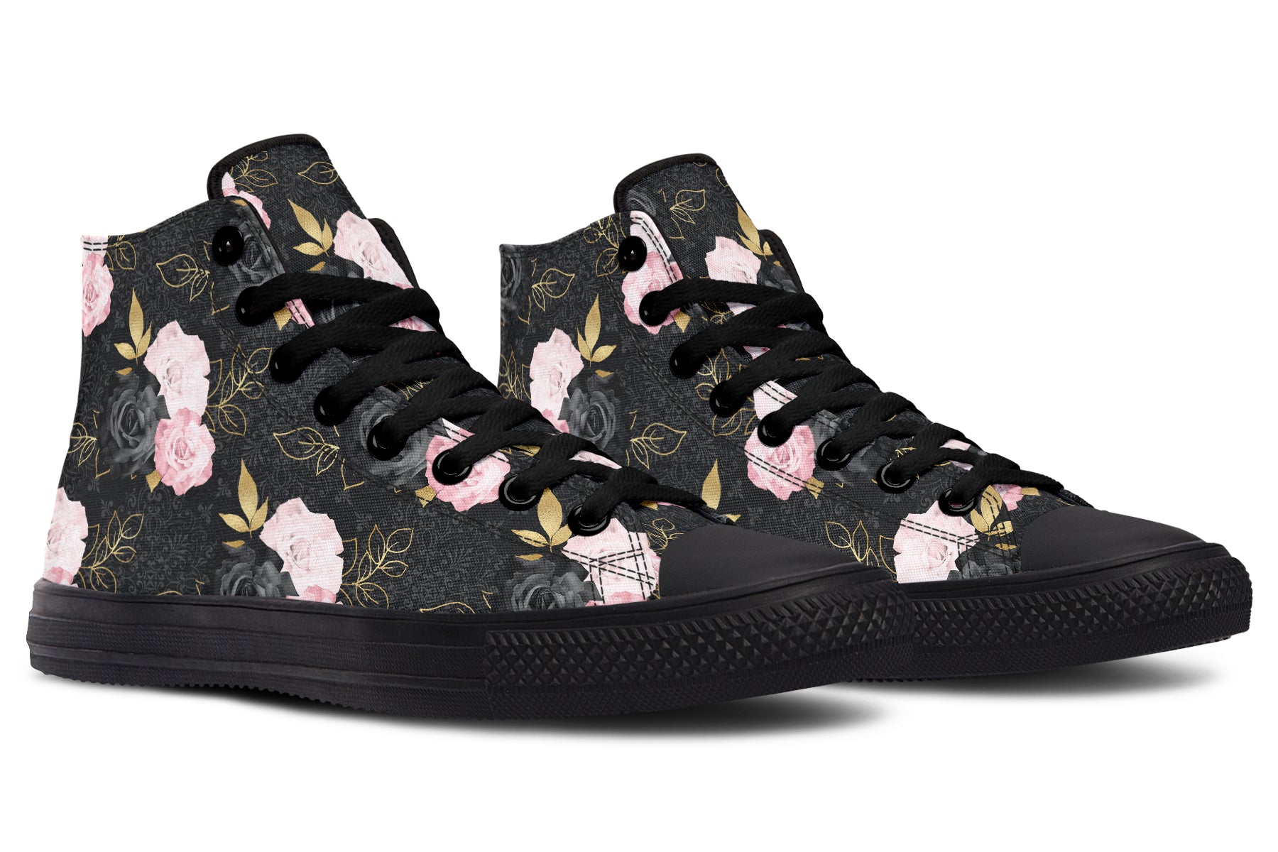 Blush Roses High Tops - Offbeat Sweetie