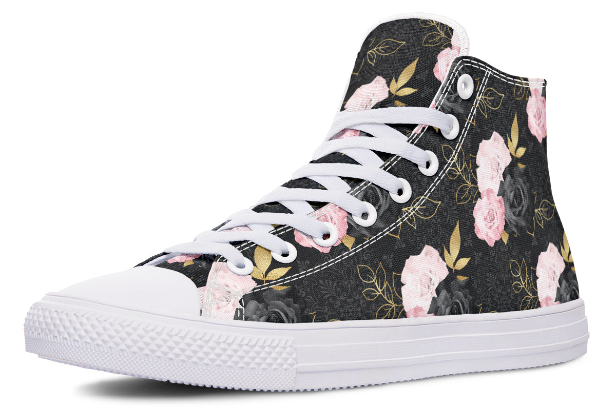 Blush Roses High Tops - Offbeat Sweetie